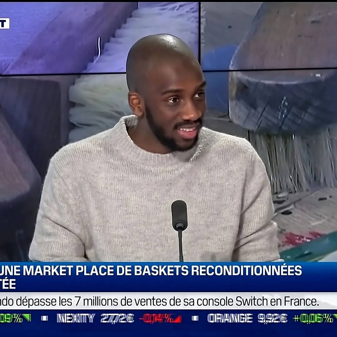 Mohamed sur le plateau de BFM TV