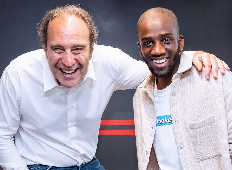 Mohamed avec Éric Larchevêque